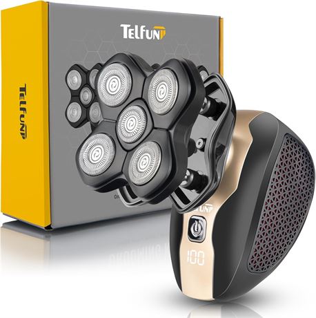 Telfun Magnetic Head & Body Hair Shaver Electric Fast Rechargeable