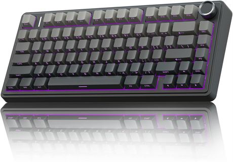 AULA F75 Pro Wireless Mechanical Keyboard, 75% Hot-Swappable, Knob, RGB