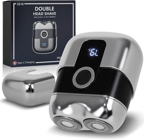 Mini Electric Shaver for Men 2025, Wet/Dry, Waterproof Portable Razor