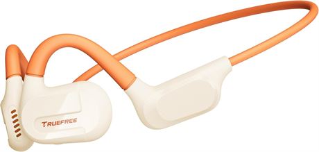 Truefree F2 Open-Ear Bluetooth 5.3 Headphones, 15h, Clear Calls, Beige