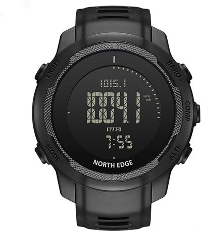 North Edge Tactical Survival Watch with Compass Altimeter Barometer