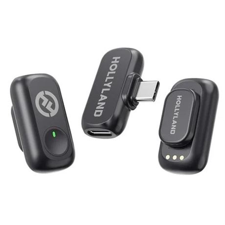 Hollyland Lark A1 Wireless Mini Mic for iPhone & Android, 48kHz/24-bit, Black