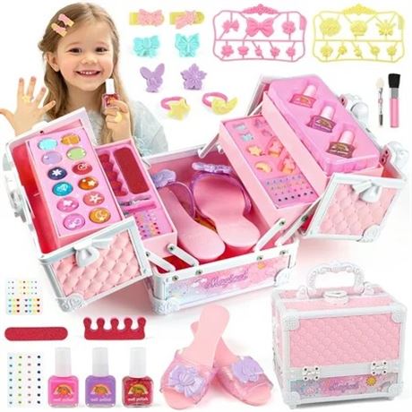 UUSUOO kit de jeu 35 pcs pour filles lavable cadeau 3-12 ans