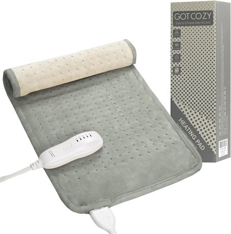 GOTCOZY Heating Pad Back Pain Cramps Neck & Shoulder Auto Off 5 Heat Levels