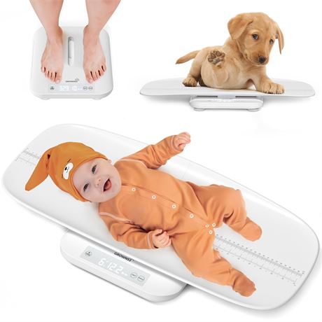 Baby & Pet Scale, Digital Scale up to 330 lbs, LED, Hold, 27in