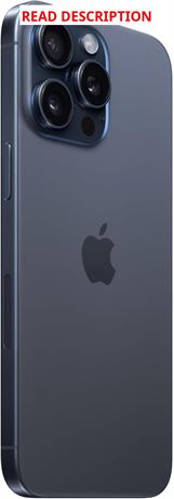 Apple iPhone (Renewed Premium) 15 Pro Max, 256GB, Blue Titanium - Unlocked