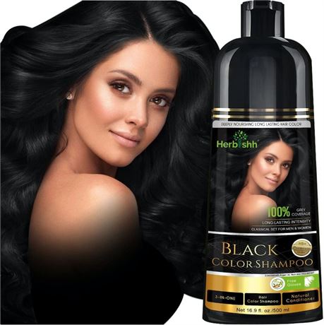 Herbishh Hair Color Shampoo 3-In-1 500 Ml