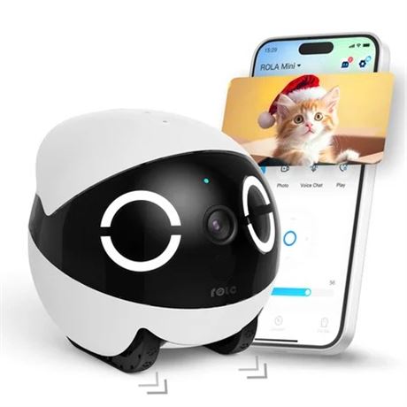 Enabot ROLA Mini 2K Pet Camera Robot Battery-Powered App Control