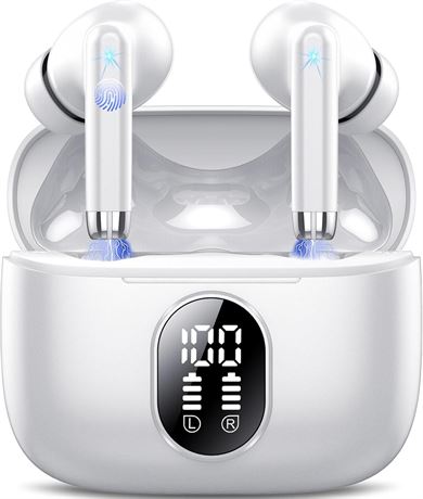 Écouteurs Bluetooth Wireless Earbuds 2025 ENC Mic 40H USB-C