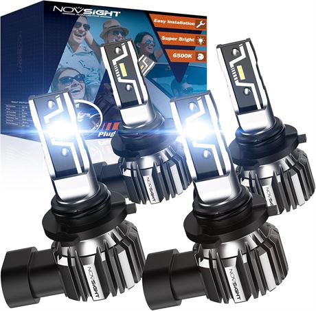 Ampoules LED Novsight 9005/9006 40000lm 6500K blanc pack 4