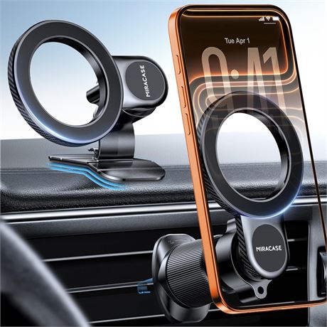 Miracase MagSafe Car Mount   Won t Block Vent, 20 Magnets, Phone Mount