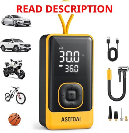 AstroAI L7 Tire Inflator Compressor, 150 PSI, Cordless Digital Gauge