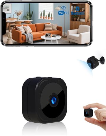 AOBOCAM Mini Security Camera, Hidden 1080p WiFi Spy Cam, Motion Detection