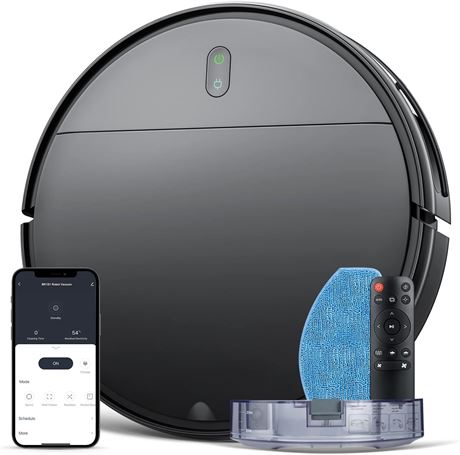 Aspirateur Robot 2 en 1 Balayage & Lavage WiFi Auto-Recharge