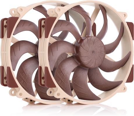 Noctua NF-A14x25r G2 PWM Sx2-PP 140mm Quiet Premium Dual PC Fans Brown