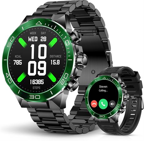 SOUYIE Men's Luxury Smart Watch - 1.43" AMOLED, Bluetooth Calling, 400mAh