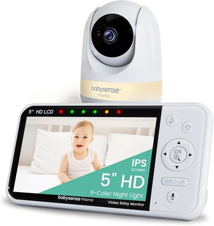 Babysense Prisma - Moniteur b b  vid o 12,7 cm,  cran divis .
