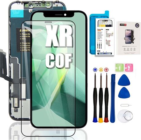 EFAITHFIX iPhone XR 6.1" LCD Screen Frame + 3D Touch Digitizer + Tools
