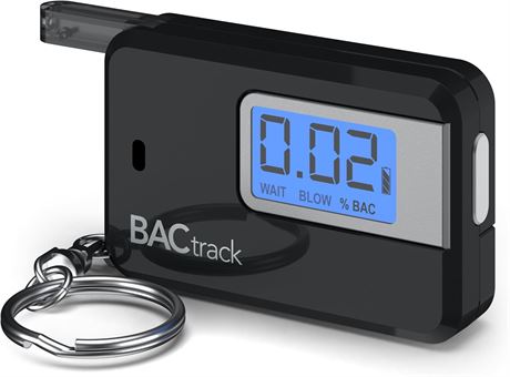 BACtrack Go Keychain Breathalyzer (Black) | Pocket Alcohol Tester