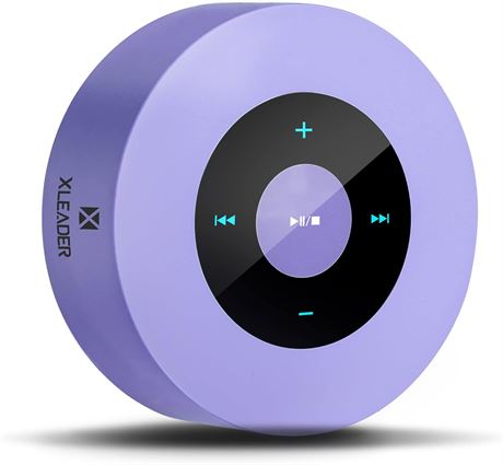 XLeader SoundAngel Bluetooth Speaker with Auto Pairing, Pocket, 3D, Purple