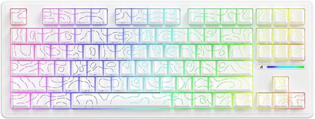 ATTACK SHARK M87 PRO Wireless Mechanical Keyboard, Hot Swappable Gasket RGB