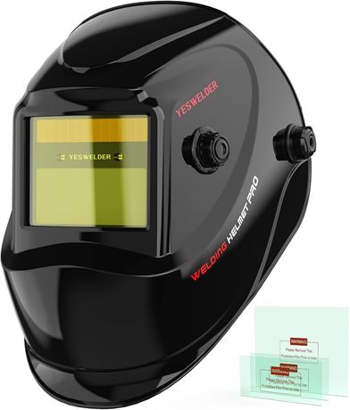 YESWELDER Casque Soudure Auto-Obscurcissant TIG MIG ARC, True Color