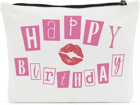 SENJIAN Makeup bag for women, personalized gift for friendship, White, XL