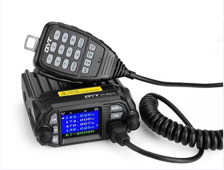 QYT KT-8900D Dual Band Mini Car Radio Transceiver VHF/UHF + USB Cable