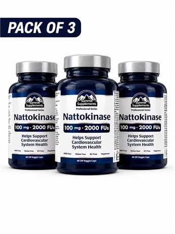 Summit Nattokinase 100mg (2000 FUs) 60-Count Delayed Release Capsules