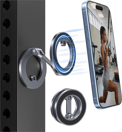 Itramax Magnetic Phone Holder for Gym, 360  Adjustable Mount for iPhone