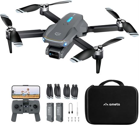 Ameta 4K Camera FPV Foldable RC Drone for Adults, 36 Min Flight, Alt Hold