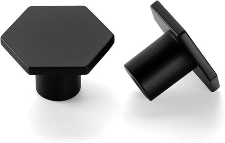 homdiy Black Cupboard Knobs 6-Pack Kitchen Cabinet Knobs Matte Black