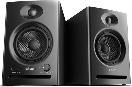 C7 Dual-Mode 2.0 Studio Monitors, Bluetooth 5.3 Speakers (Pair, Black)