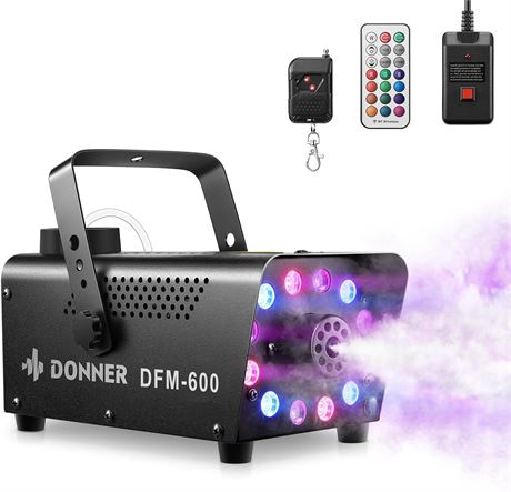 Donner machine à fumée 600W LED 13 couleurs télécommande