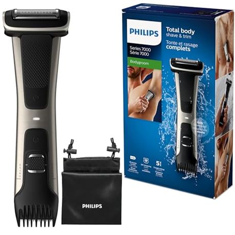 Philips Bodygroom Body & Intimate Trimmer, 4-direction pivot head BG7025/15