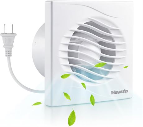 Venta 6-Inch Exhaust Fan, Quiet 1.7 Sones, Wall-Mounted, 188 CFM