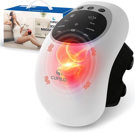 Heated Knee Massager for Pain Relief Arthritis Swelling Stiff Joints Vibrating