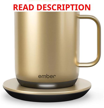Ember Smart Mug 2, 10 oz, App-Controlled, Gold