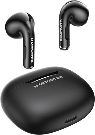Monster N-Lite 208 Écouteurs Sans Fil Bluetooth 30H Type-C Appels Clairs