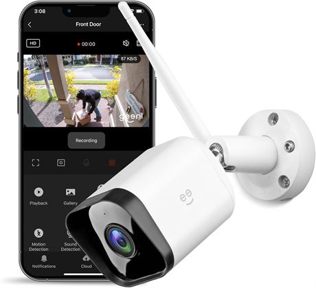 Caméra extérieure Geeni Hawk 3 HD 1080p, WiFi, vision nocturne
