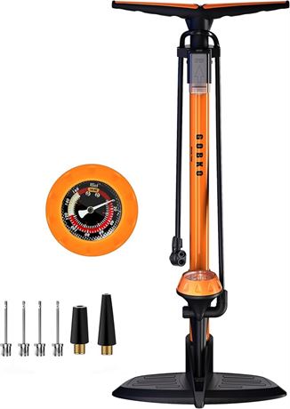GOBKO 160 PSI Bike Floor Pump – Presta/Schrader