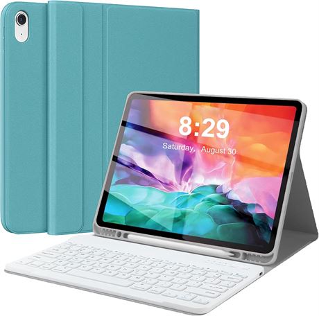 tui clavier pour iPad Pro 12,9", vert fonc  avec clavier blanc