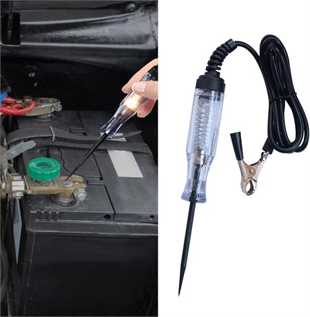 Wedcool Automotive Circuit Tester Light, 6-24V, Digital, Long Probe