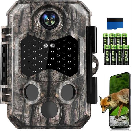4K 84MP WiFi Trail Camera with 0.1s Trigger, 130  Wide Angle, Night Vision