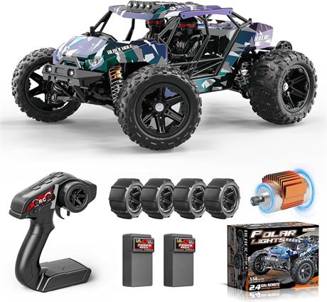 1:14 Desert 4WD Off-Road RC Truck, 40 km/h, 4x4, with 2x 1300mAh Batteries