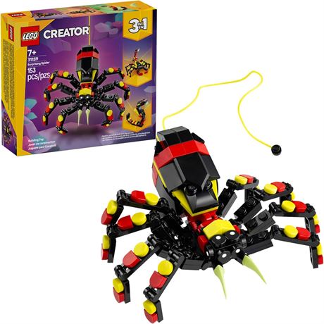 LEGO Creator 3-in-1 Spider Toy - 3 Build: Spider/Scorpion/Snake - 31159