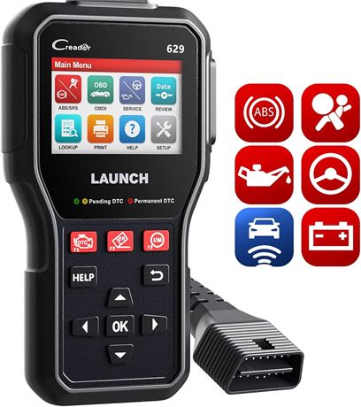 LAUNCH CR629 OBD2 Scanner ABS SRS Tool with Active Tests and Resets