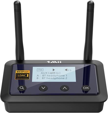 1Mii B03Pro+ transmetteur récepteur Bluetooth longue portée LDAC