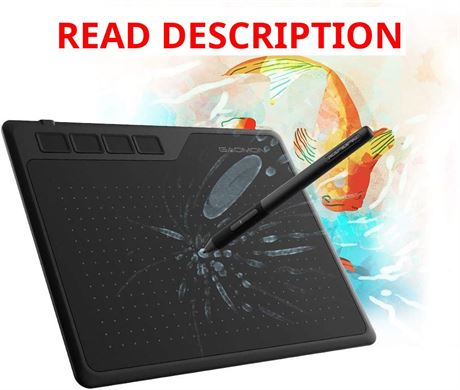 GAOMON S620 Drawing Tablet 6.5 x 4 in, 8192 Passive Pen, 4 ExpressKeys