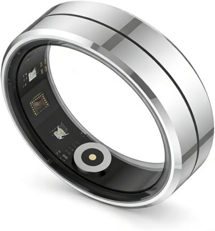 Smart Health Ring for Women Men Fitness Tracker, Silver 11